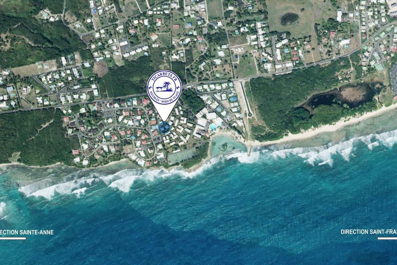 Ticarbets T3 - Residence Manganao - En Bord De Plage Saint-Francois  Εξωτερικό φωτογραφία